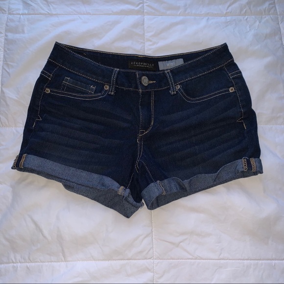 Aeropostale Dark Wash Denim Shorts - Picture 1 of 4